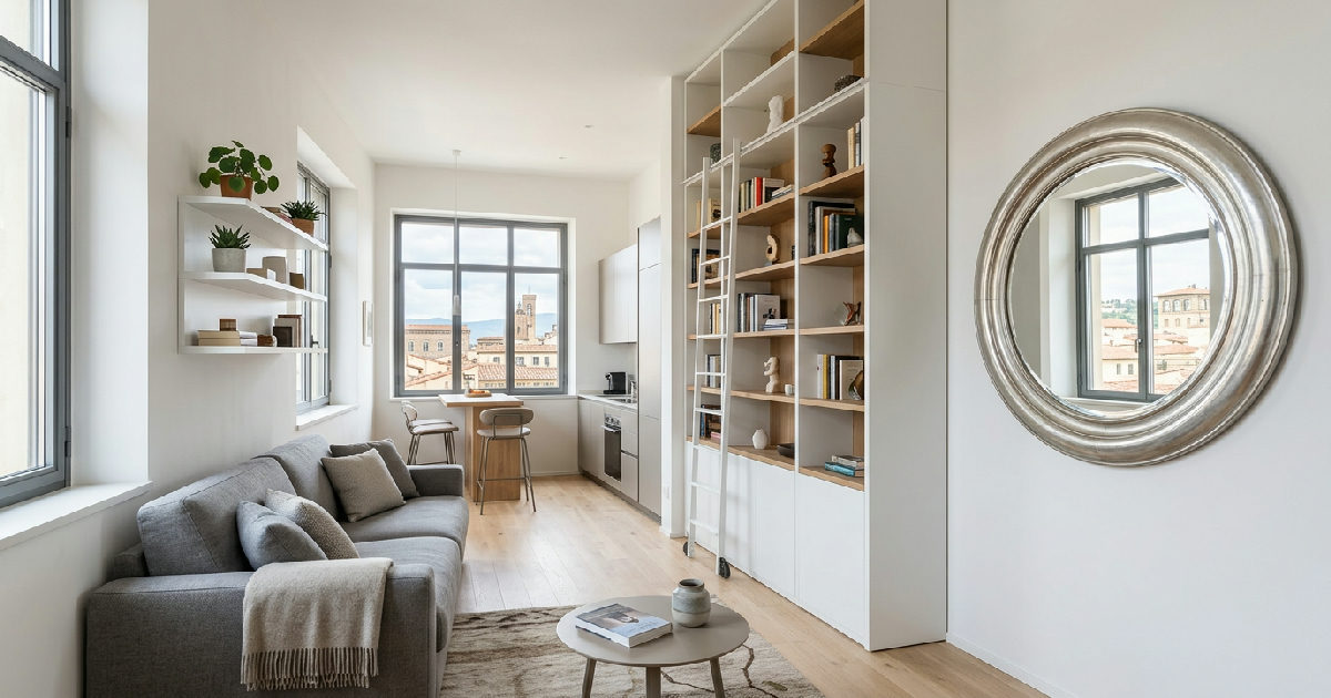 Come arredare un monolocale con idee furbe per lo spazio