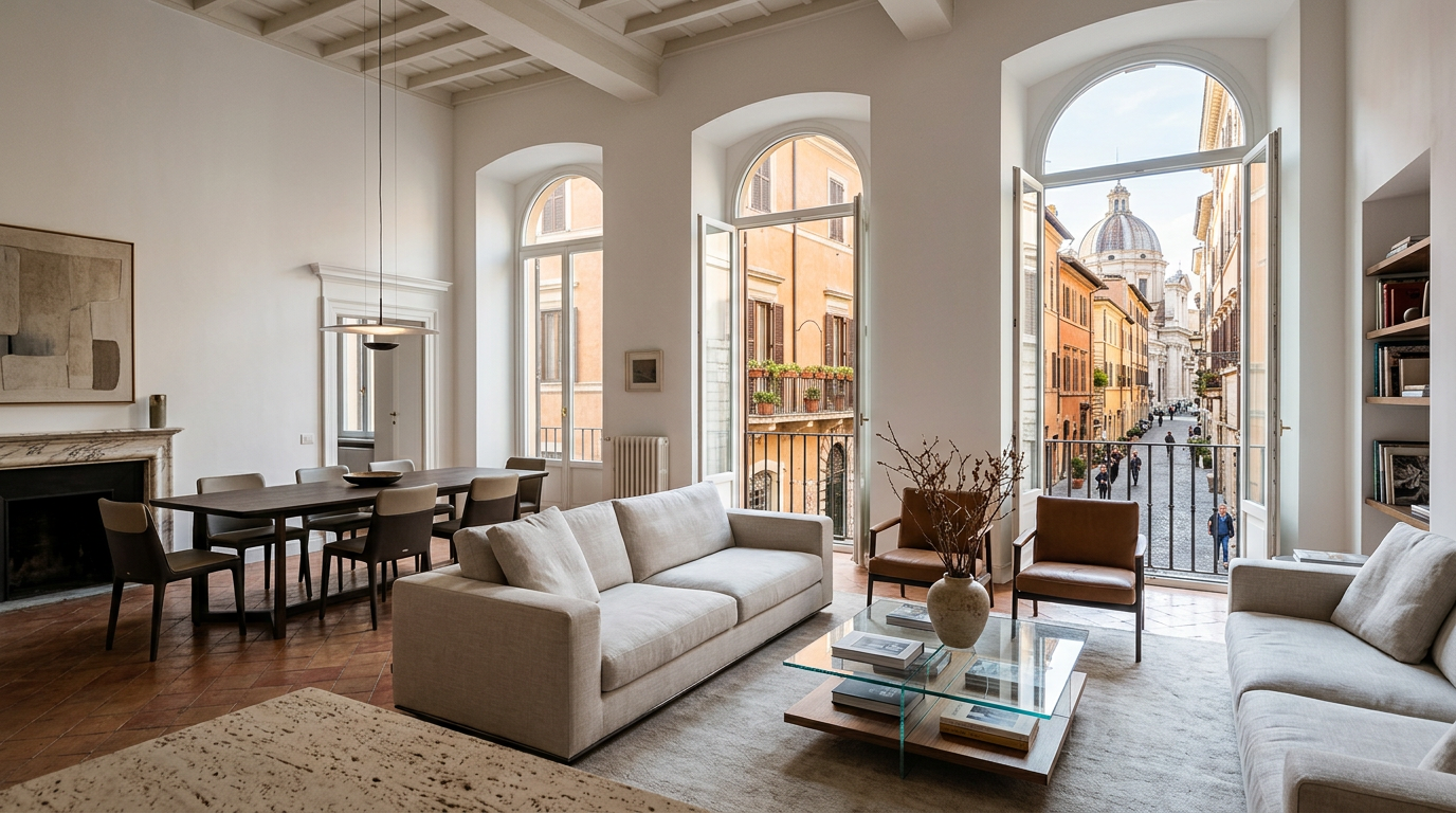 Interno di un appartamento moderno a Caserta che rappresenta la qualità della vita nel 2026