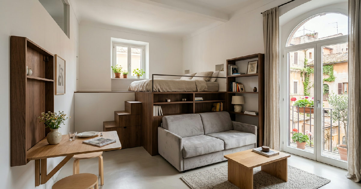 Come arredare un monolocale con idee furbe e salvaspazio