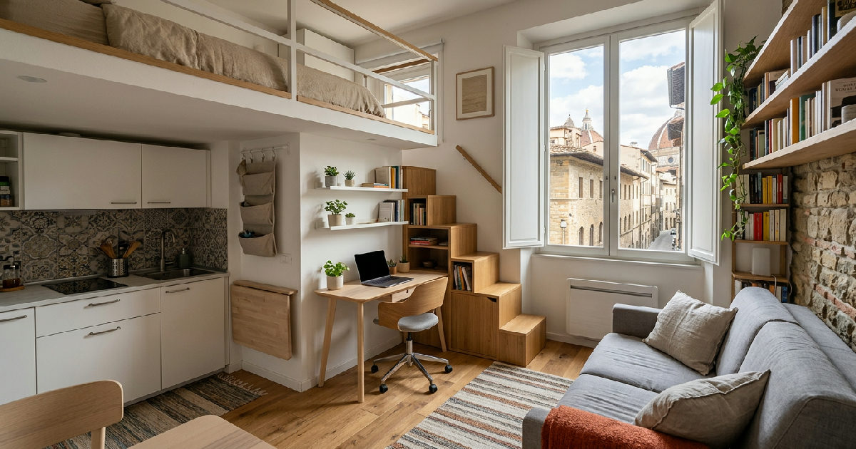 Come arredare un monolocale: idee furbe per ottimizzare lo spazio