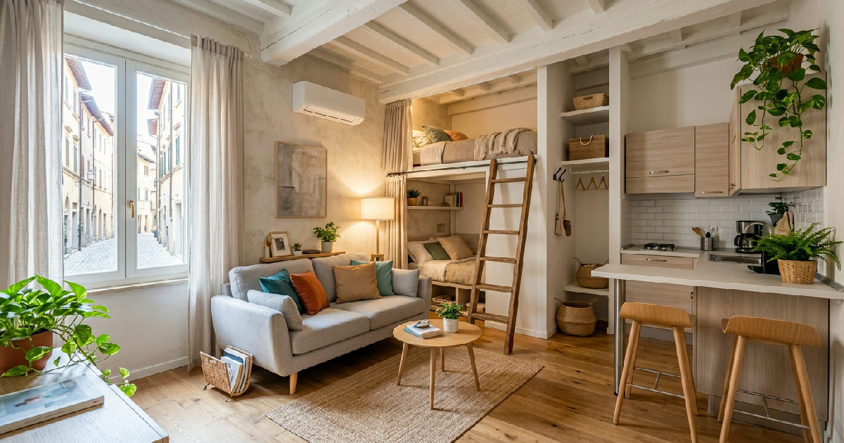 Come arredare un monolocale: idee furbe per interni piccoli