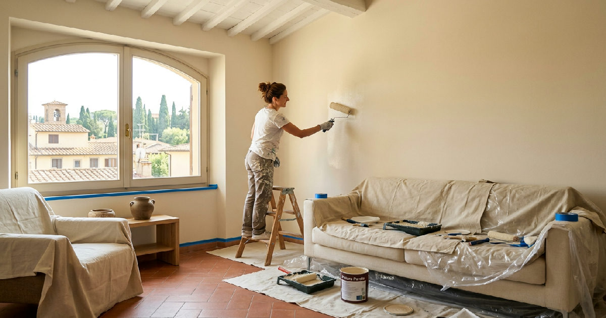 Come imbiancare casa da soli: guida pratica per pareti perfette