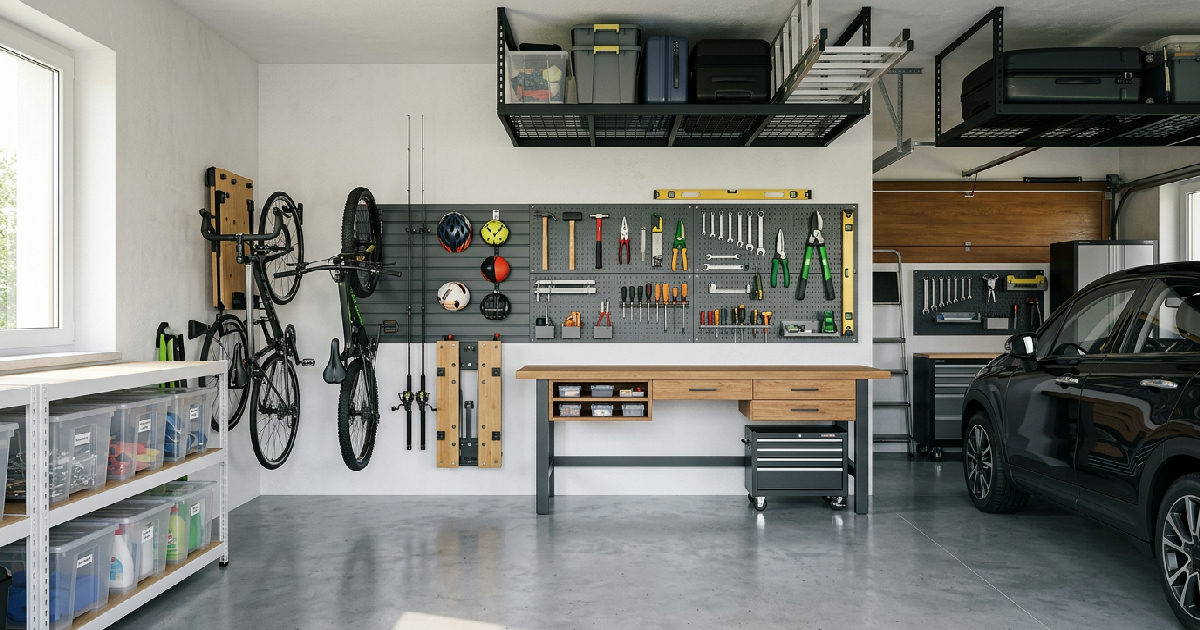 Come organizzare il garage: idee salvaspazio che funzionano