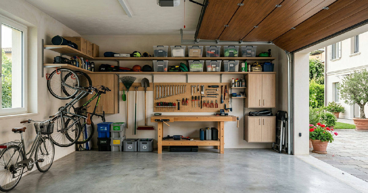 Come organizzare il garage: idee salvaspazio che funzionano davvero
