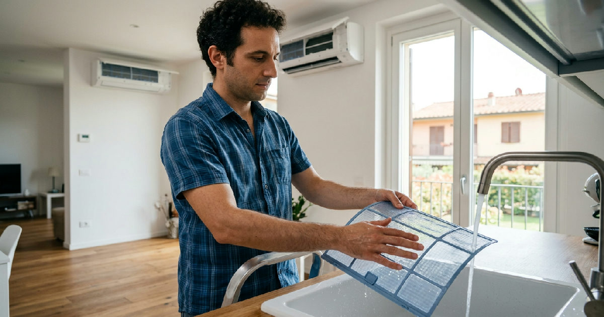 Come pulire i filtri del condizionatore: risparmio e aria sana