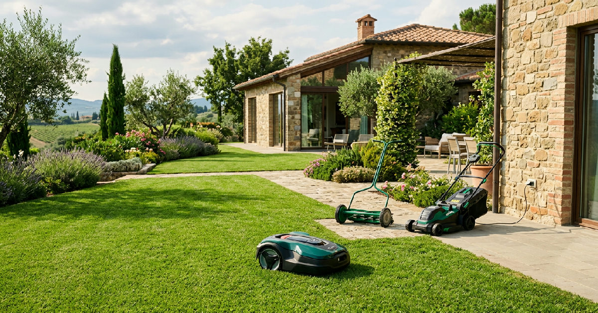 Come scegliere il tagliaerba giusto: manuale, elettrico o robot