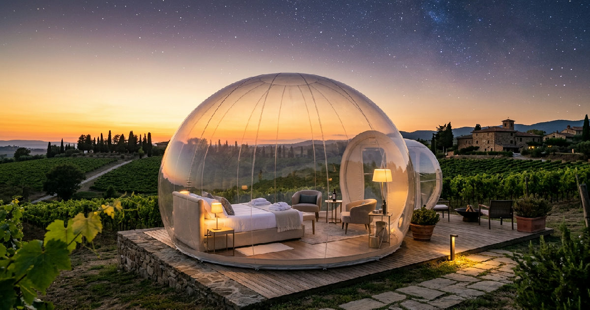 Glamping in Italia: l'esperienza di lusso nella natura oggi