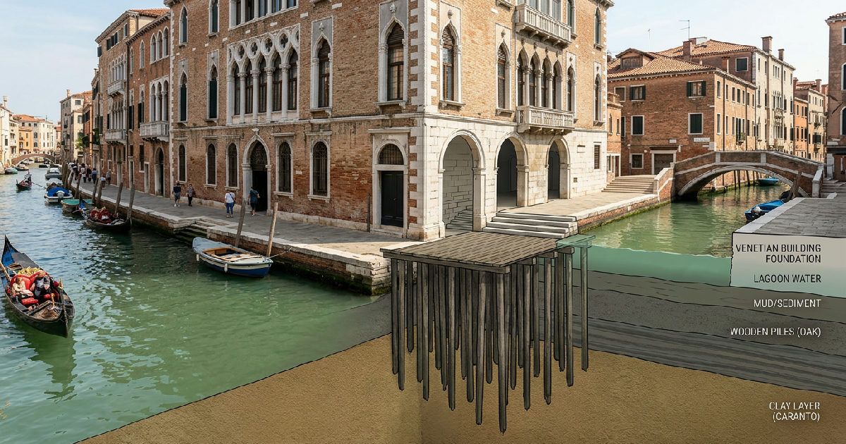 Venezia non affonda: il segreto millenario dei pali di legno