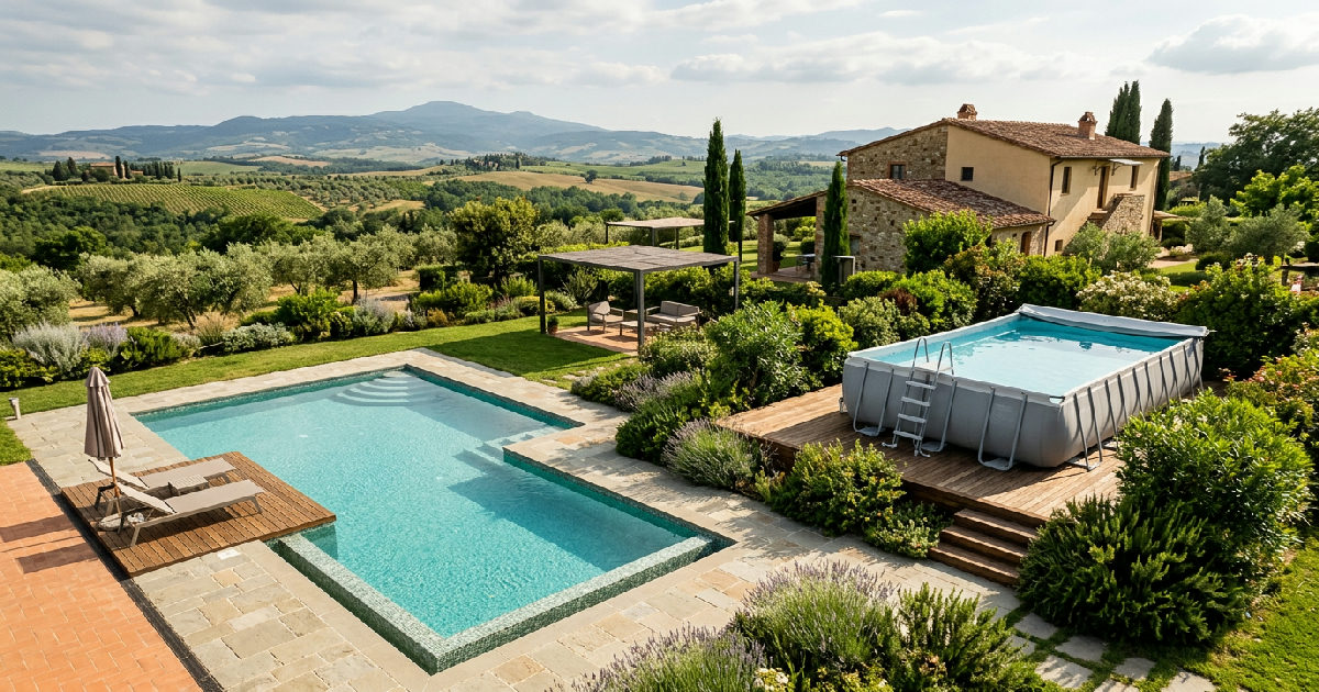 Piscina fuori terra o interrata: costi, permessi e guida alla scelta