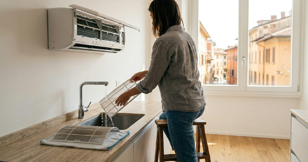 Come pulire i filtri del condizionatore e risparmiare in bolletta
