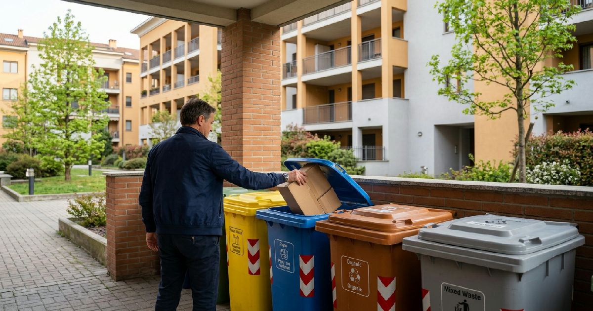 Raccolta differenziata in condominio: regole e sanzioni per non sbagliare