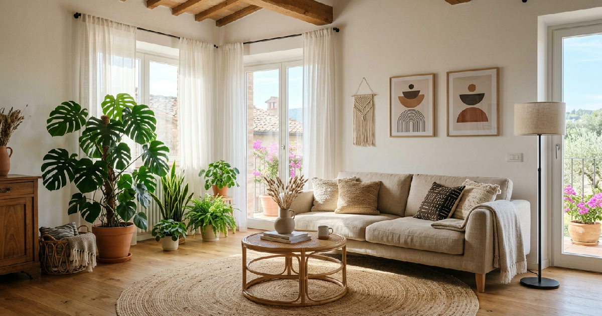 Stile boho moderno: guida completa per arredare casa con anima